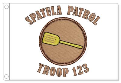Golden Spatula Patrol Flag
