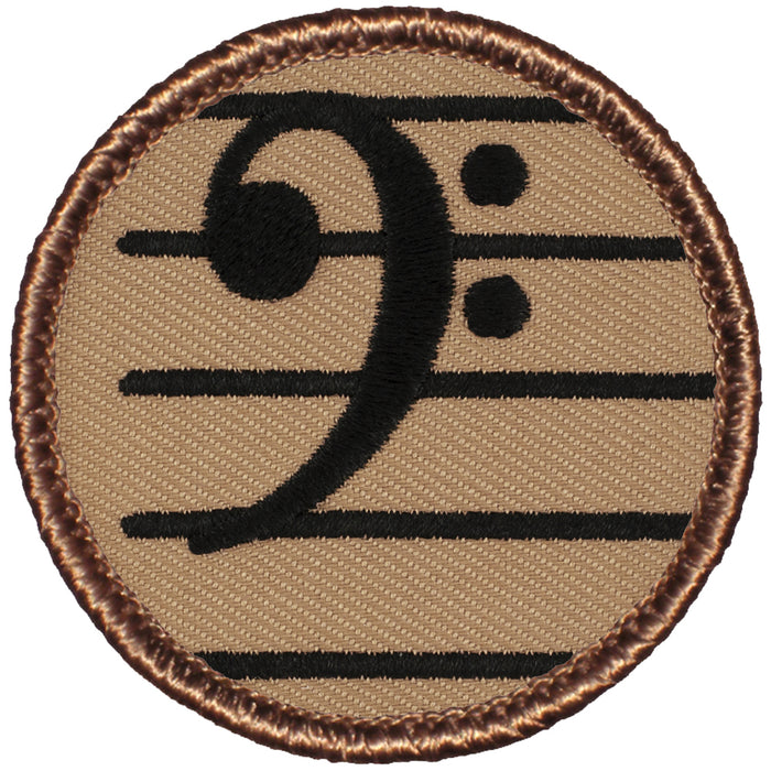 Bass Clef Patrol Patch