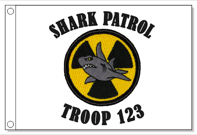 Radioactive Shark Patrol Flag