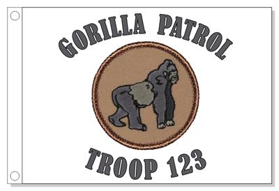 Silverback Gorilla Patrol Flag