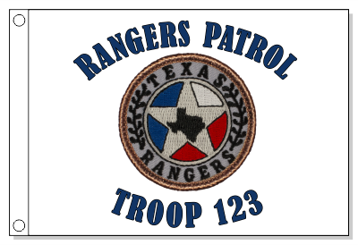 Texas Rangers Patrol Flag