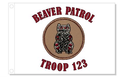 NW Indian Beaver Patrol Flag