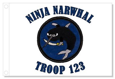 Ninja Narwhal Patrol Flag