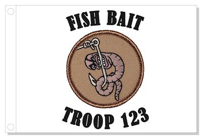 Fish Bait Patrol Flag