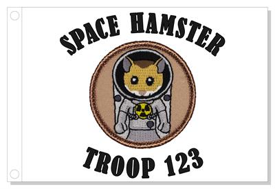 Space Hamster Patrol Flag