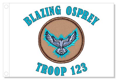 Blazing Osprey Patrol Flag