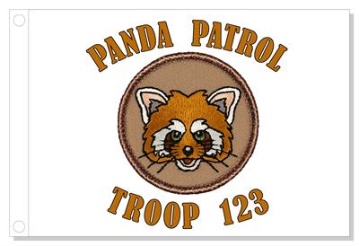 Red Panda Patrol Flag