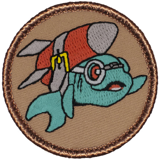 Rocket Fish Patrol Patch - Tan 