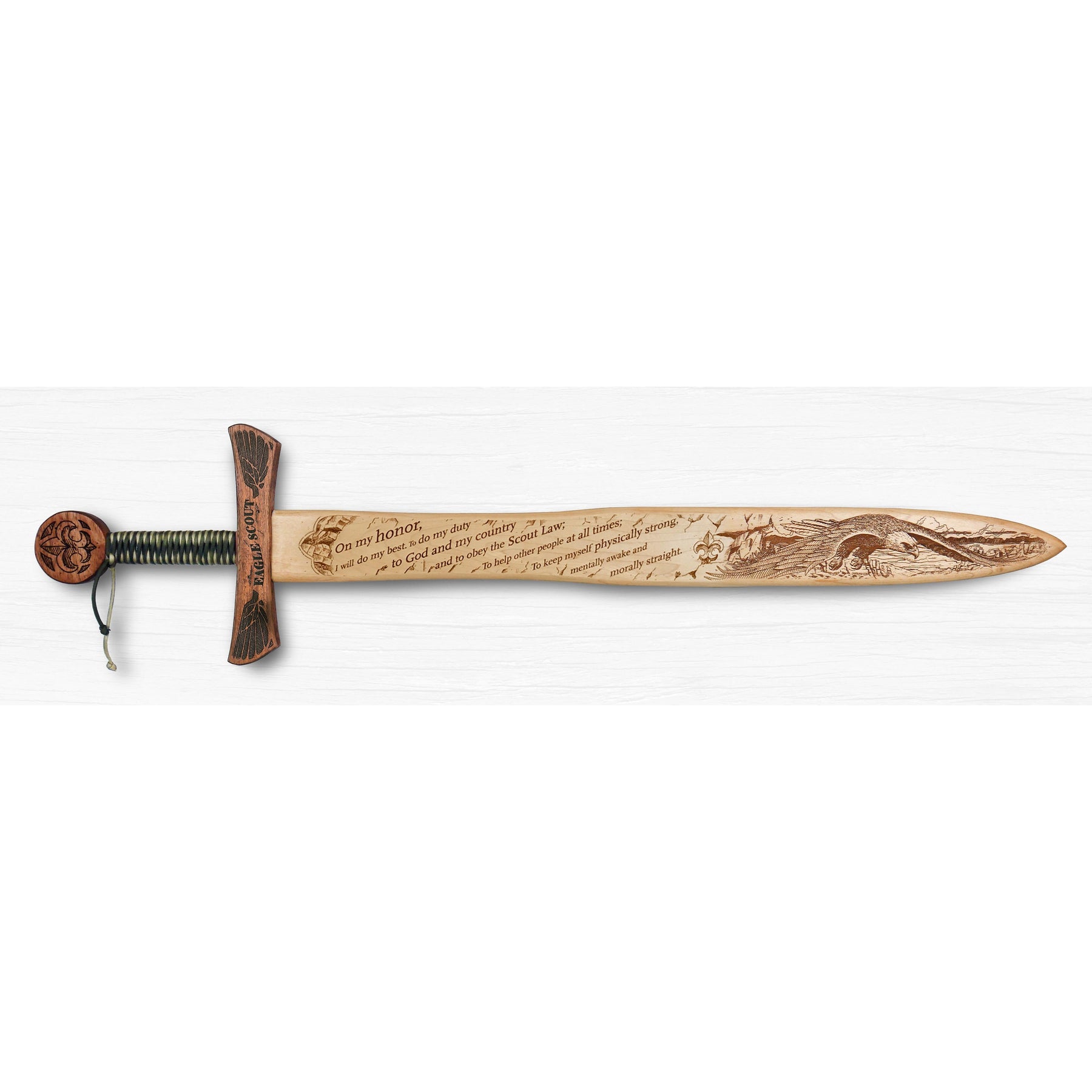 Scout - Wooden Sword Wall Plaque Non Custom for Eagles — Eagle