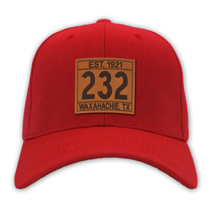 Red Custom Troop Number Cap