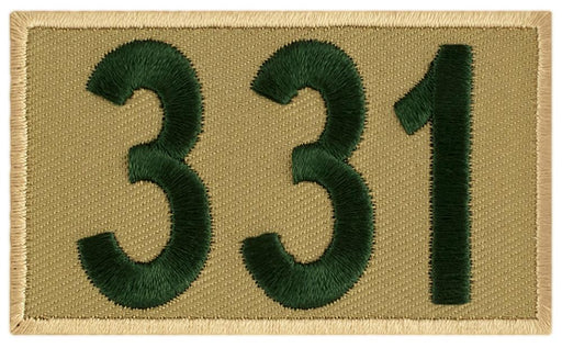 Khaki/Green Custom BSA Troop Number Patches