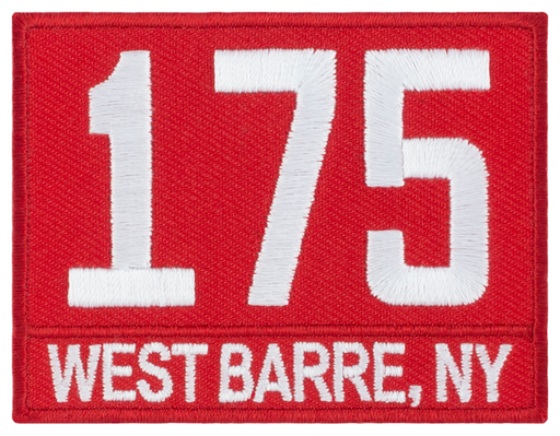 Red Caption Custom Scout Troop Number Patches