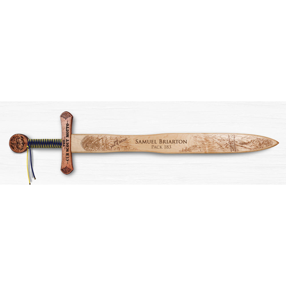 Scout Motto - Wooden Sword Award for Cubs