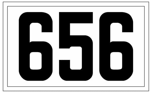 Black on White Custom BSA Sea Scout Ship Number Patches