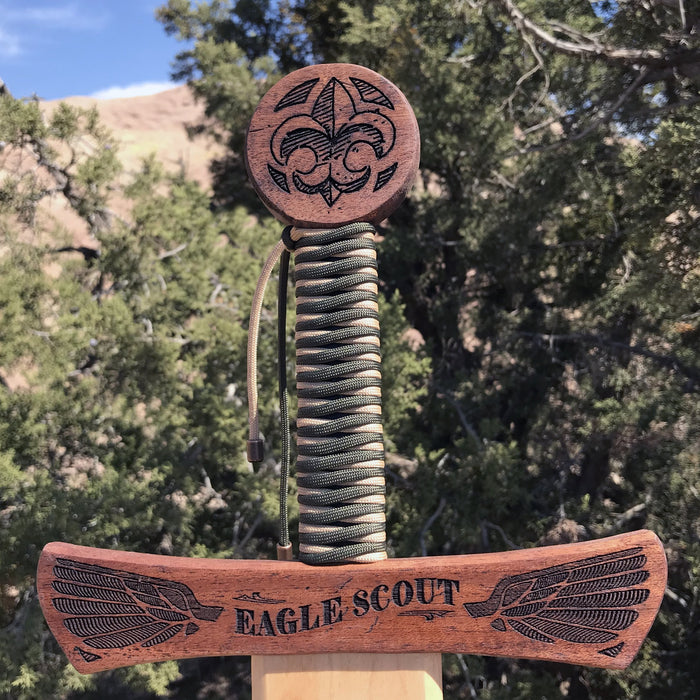 Scout - Wooden Sword Wall Plaque Non Custom for Eagles