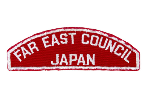 Far East - Japan Red and White Council Strip