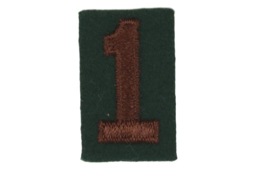 Khaki/Green Custom BSA Troop Number Patches — Eagle Peak Store