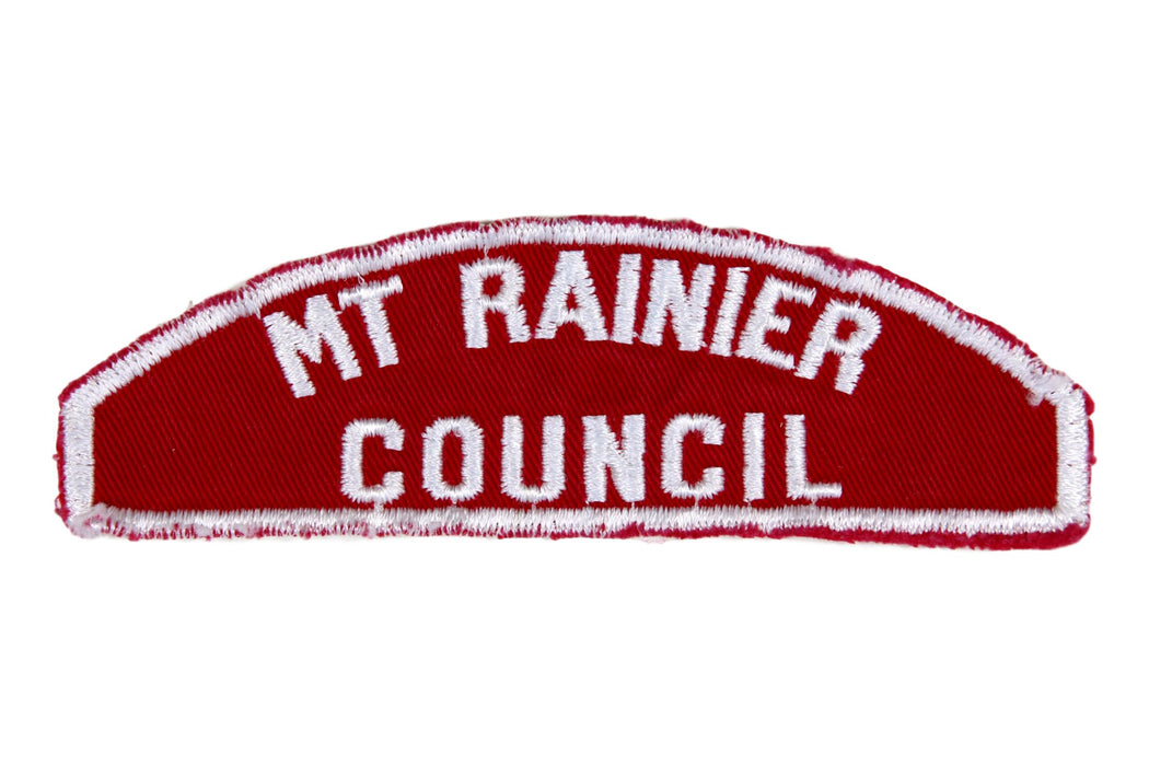 MT Rainier Red and white Council Strip