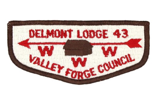 Lodge 43 Delmont Flap valley forge council