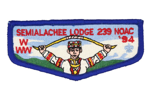 Lodge 239 Semialachee  Flap NOAC 1994
