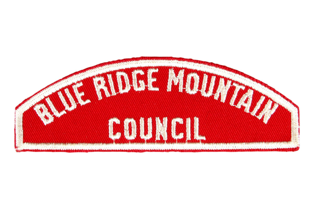 Blue Ridge Mountain Council Red and White Council Strip
