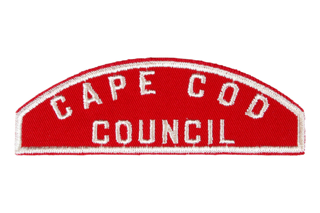 Cape Cod Council Red and White Council Strip