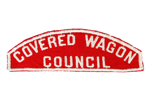 Covered Wagon Red and White Council Strip