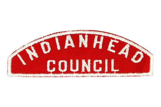 Indianhead Red and White Council Strip