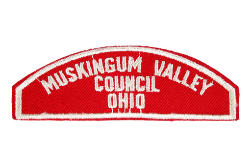Muskingum Valley Council Red and White Council Strip