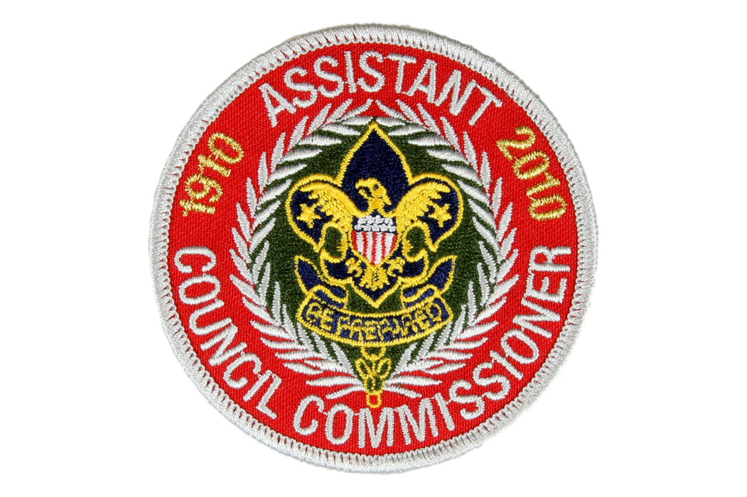 Assistant Council Commissioner Patch 1910-2010 Scout Stuff Back