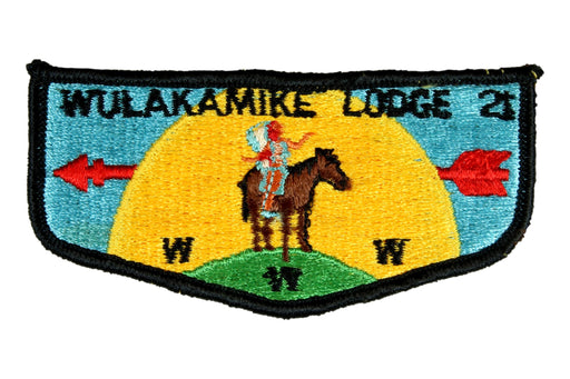 Lodge 21 Wulakamike Flap S-Black Border