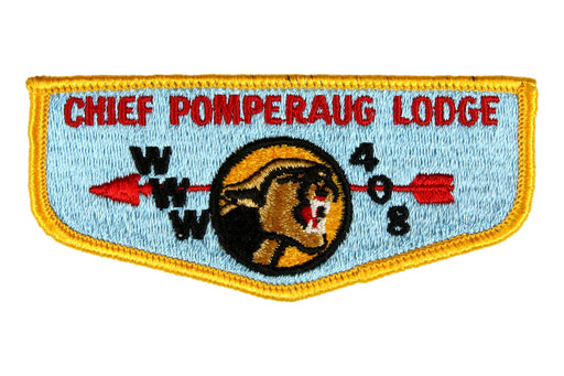 Lodge 408 Chief Pomperaug Flap S-1