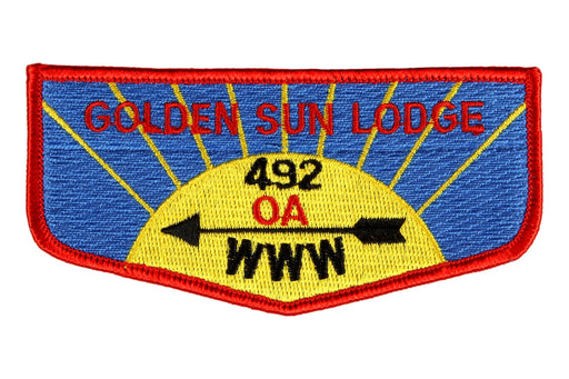 Lodge 492 Golden Sun Flap S-5a