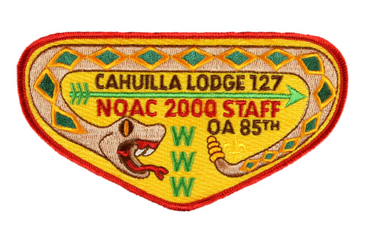 Lodge 127 Cahuilla Flap X-16.  NOAC 2000 Staff
