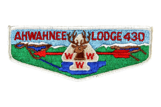 Lodge 430 Ahwahnee Flap S-? White border cloth back