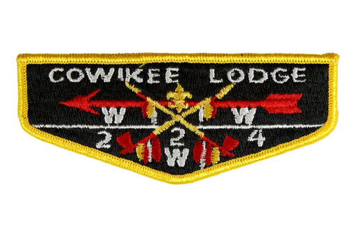 Lodge 224 Cowikee Flap S-? Gold Mylar fdl.