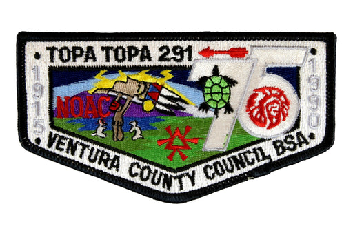 Lodge 291 Topa Topa Flap S-37 NOAC 1990