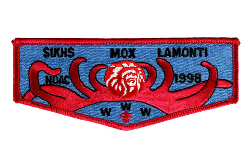Lodge 338 Sikhs Mox Lamonti Flap S-9 NOAC 1998