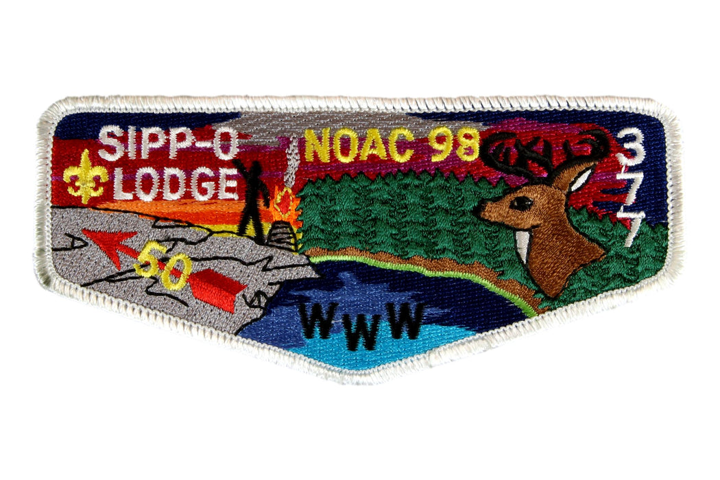Lodge 377 Sippo Flap S-39 NOAC 1998 50th Anniv.