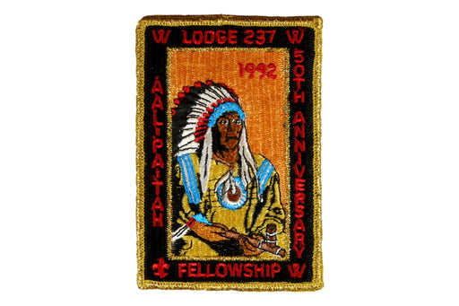 Lodge 237 Aal-Pa-Tah Patch - 1992 Fellowship