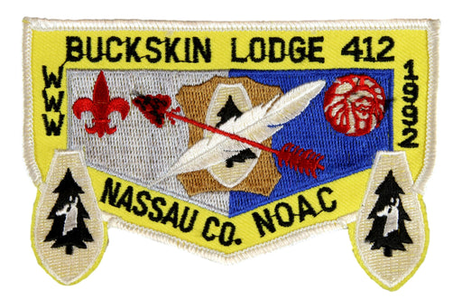 Lodge 412 Buckskin Flap F-4 NOAC 1992