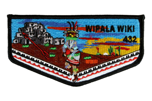 Lodge 432 Wipala Wiki Flap S-?  Black border