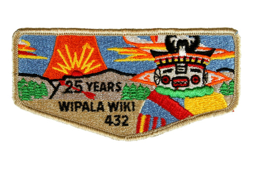 Lodge 432 Wipala Wiki Flap S-5 25th Anniv.