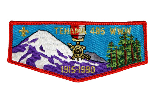 Lodge 485 Tehama Flap S-4. 75th Anniv.