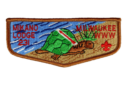 Lodge 231 Mikano Flap S-7 light brown turtle