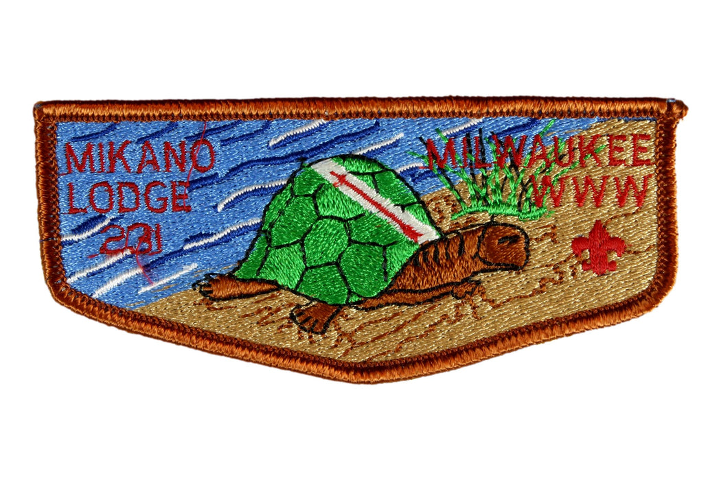 Lodge 231 Mikano Flap S-7 Dark brown turtle
