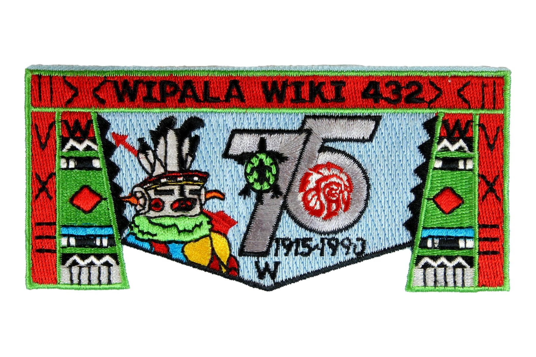 Lodge 432 Wipala Wiki Flap S-18 - 75th Anniv.