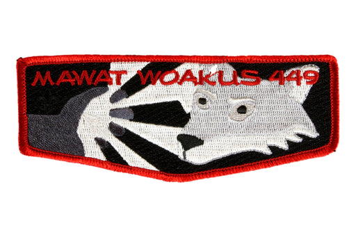 Lodge 449 Mawat Woakus Flap S-? Red border