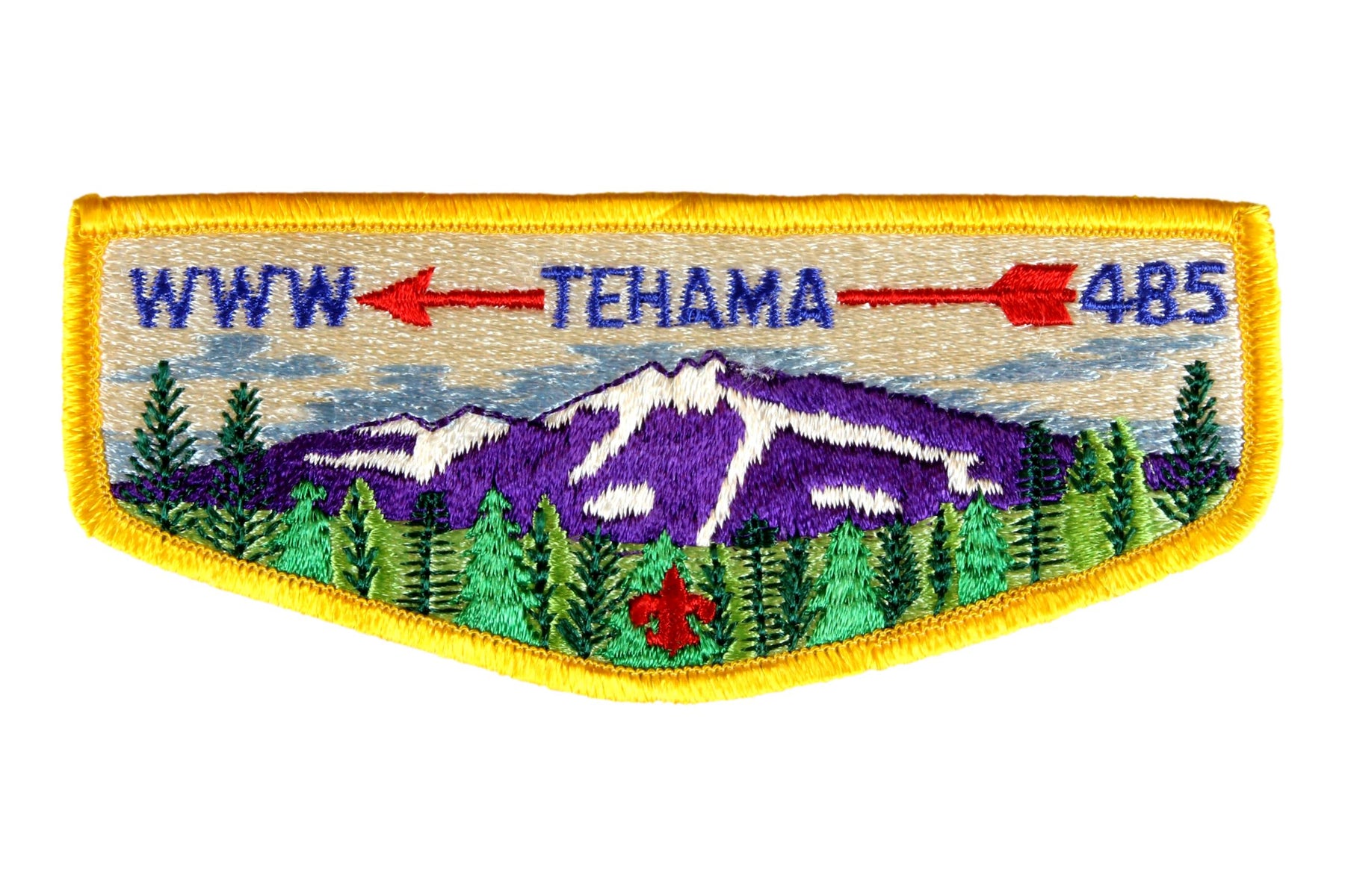 Lodge 485 Tehama Flap S-? Purple mountains