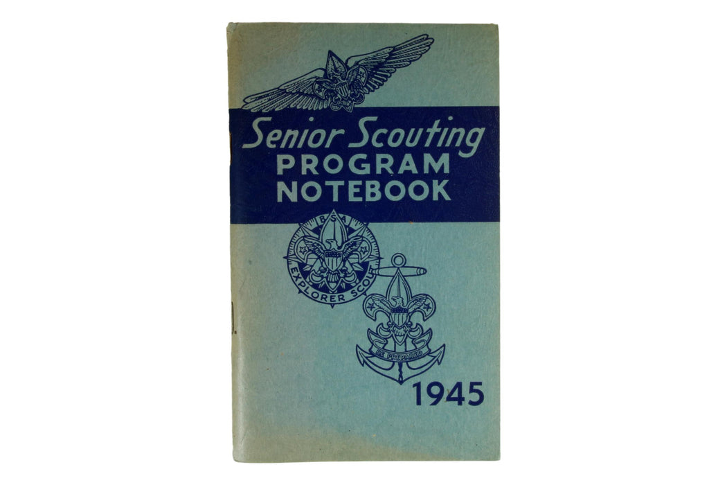 Scouting Notebook Label Senior Scouting Program Notebook 1945 — Eagle Peak Store
